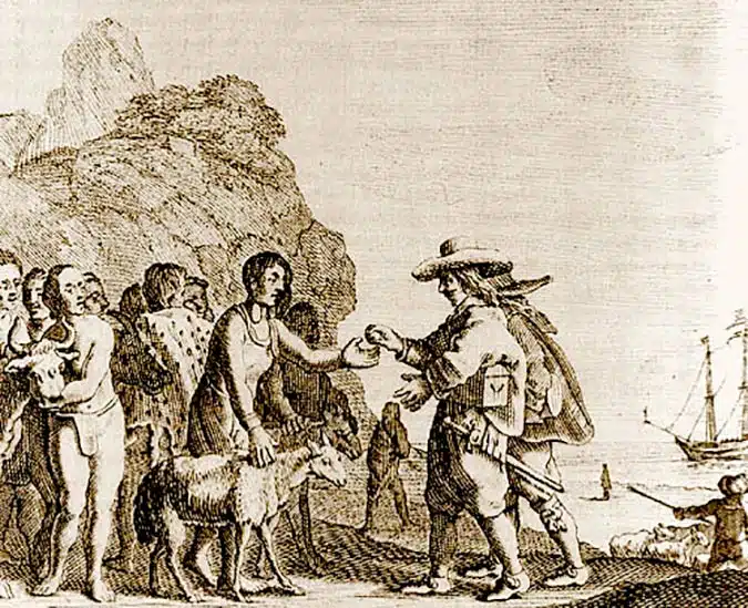 Khoekhoen-bartering-with-Dutch-sailors2